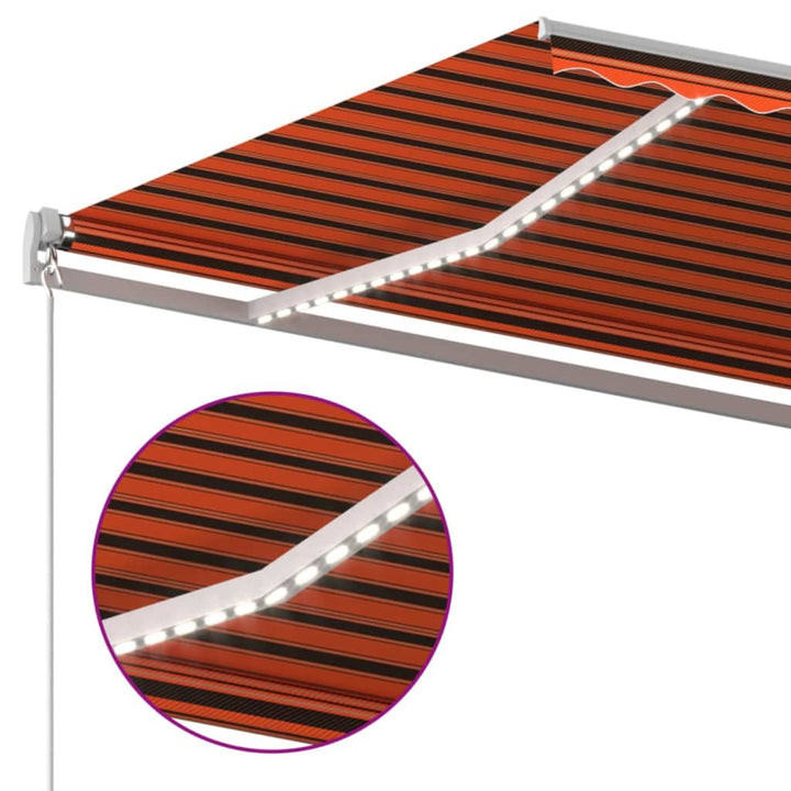 Markis Manuellt Infällbar Med Led