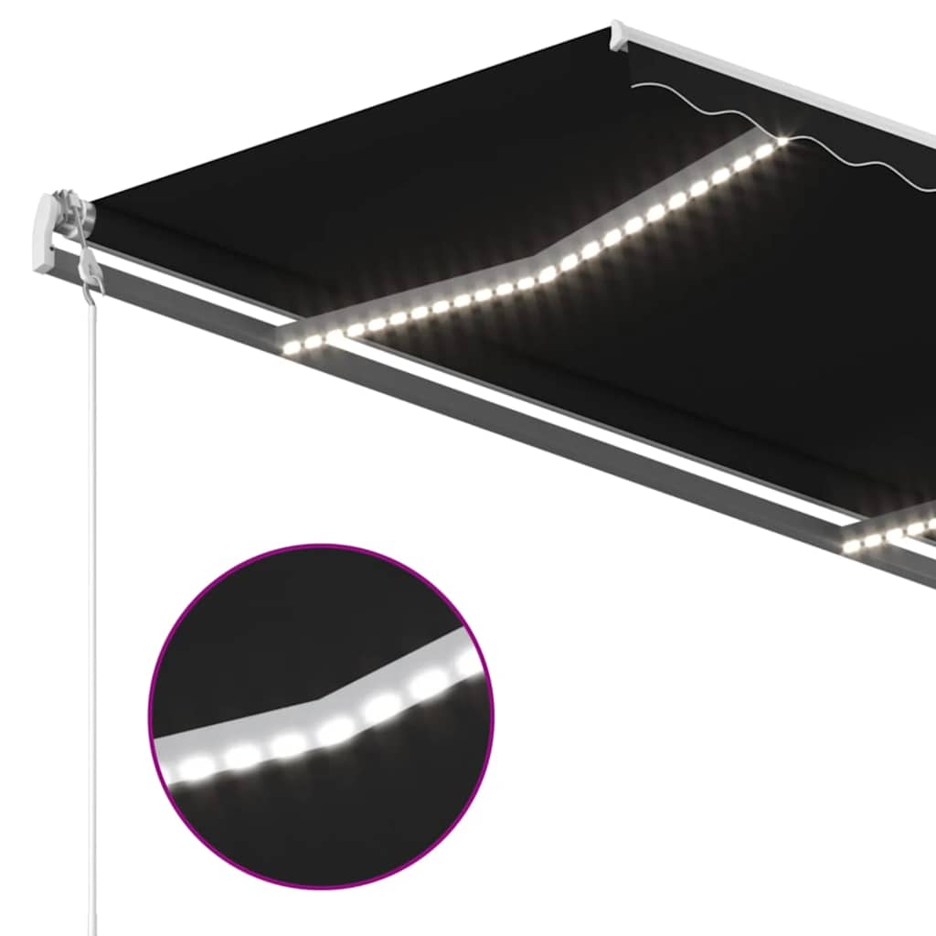 Automatisk Markis Med Vindsensor &amp; Led