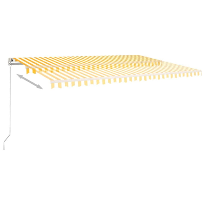 Markis Manuellt Infällbar Med Led