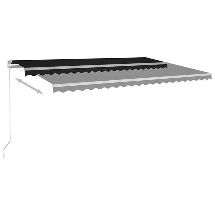 Markis Manuellt Infällbar Med Led