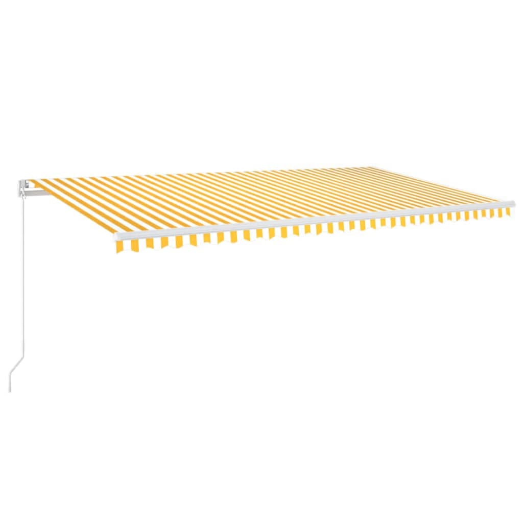Markis Manuellt Infällbar Med Led