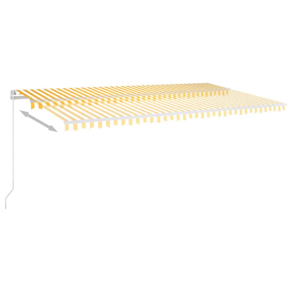 Markis Manuellt Infällbar Med Led