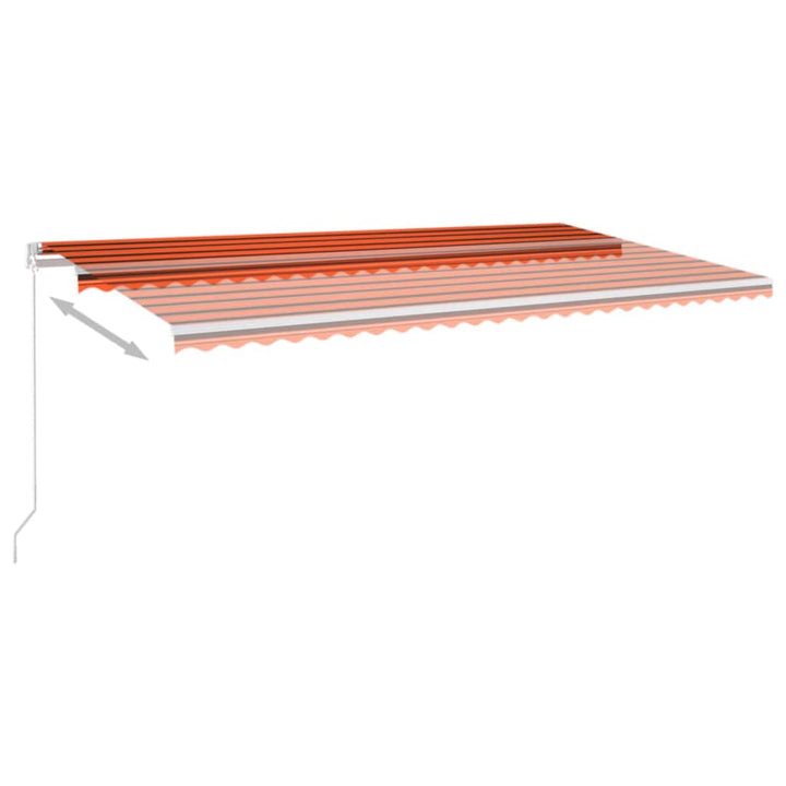 Markis Manuellt Infällbar Med Led