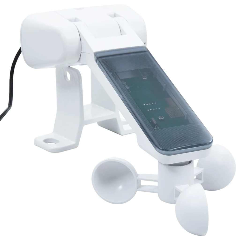 Automatisk Markis Med Vindsensor &amp; Led Gräddvit