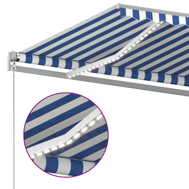 Markis Manuellt Infällbar Med Led