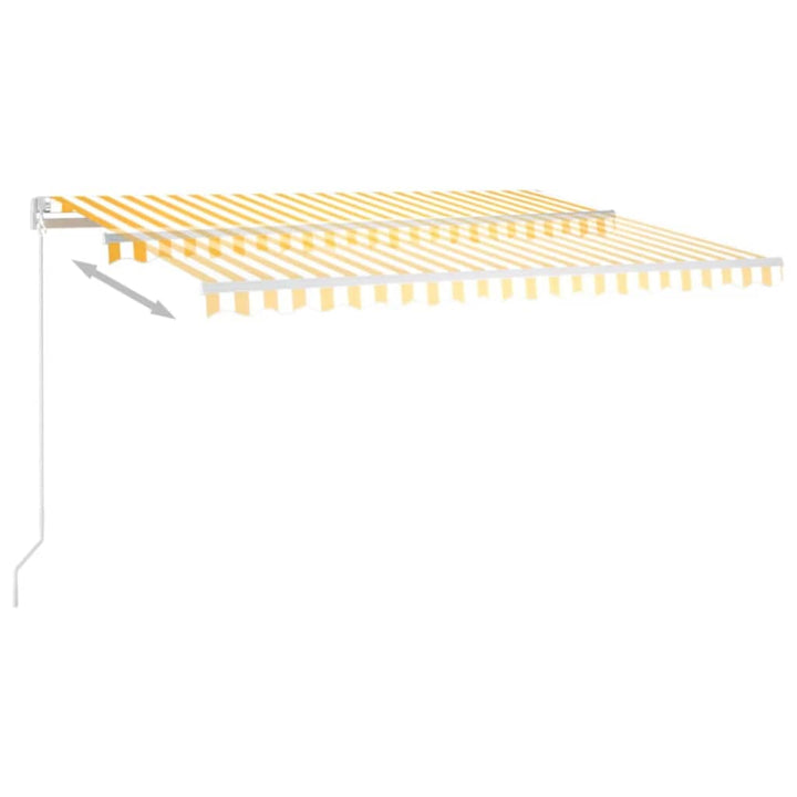 Markis Manuellt Infällbar Med Led