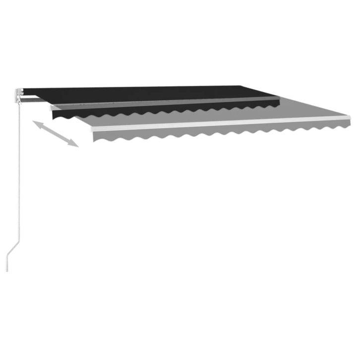 Markis Manuellt Infällbar Med Led