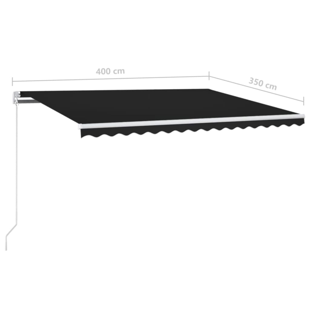 Markis Manuellt Infällbar Med Led
