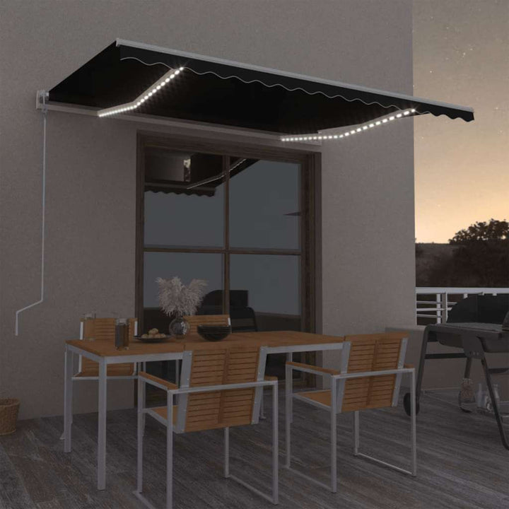 Markis Automatiskt Infällbar Med Led