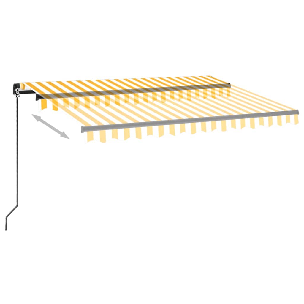 Markis Manuellt Infällbar Med Led