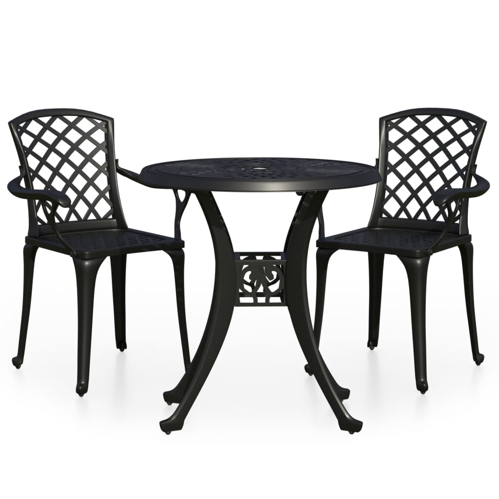 Caféset 3 Delar Gjuten Aluminium