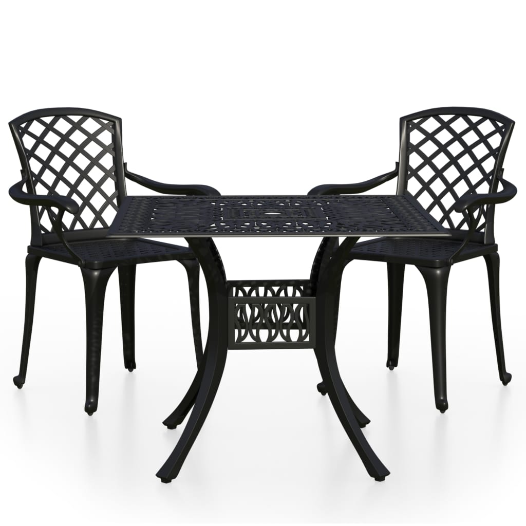 Caféset 3 Delar Gjuten Aluminium