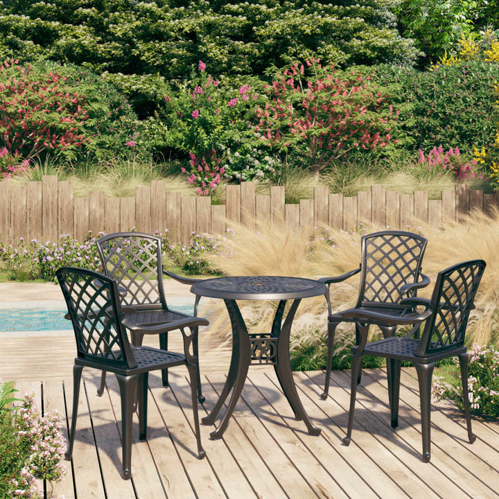 Caféset 5 Delar Gjuten Aluminium