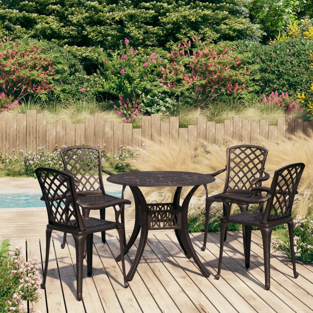 Caféset 5 Delar Gjuten Aluminium