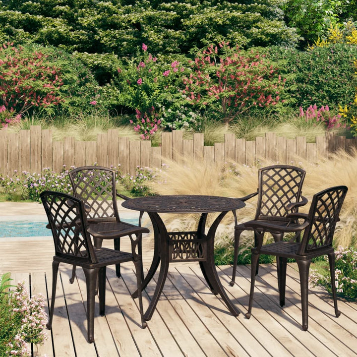 Caféset 5 Delar Gjuten Aluminium