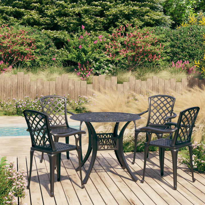 Caféset 5 Delar Gjuten Aluminium