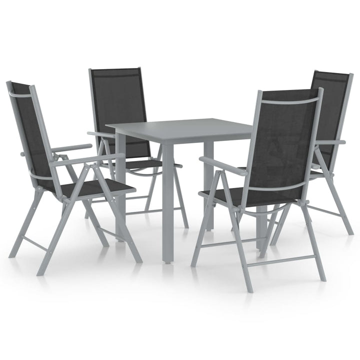 Matgrupp För Trädgården 7 Delar Aluminium
