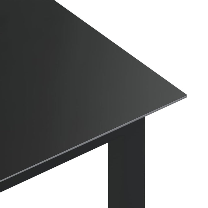 Matgrupp För Trädgården 5 Delar Aluminium Antracit