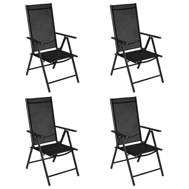 Matgrupp För Trädgården 5 Delar Aluminium &amp; Textilen