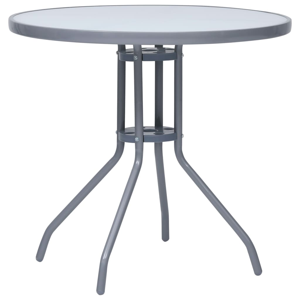 Matgrupp För Trädgården 5 Delar Aluminium Och Textilen