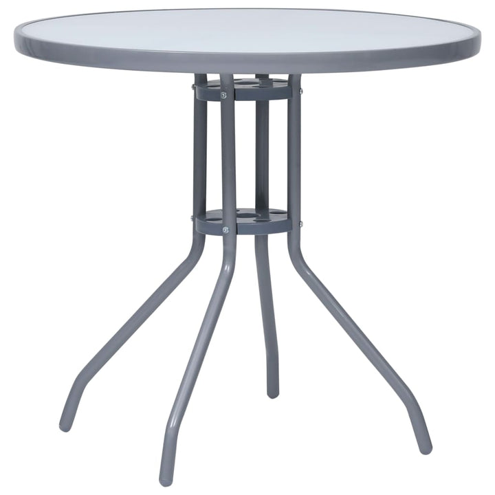 Matgrupp För Trädgården 5 Delar Aluminium Och Textilen