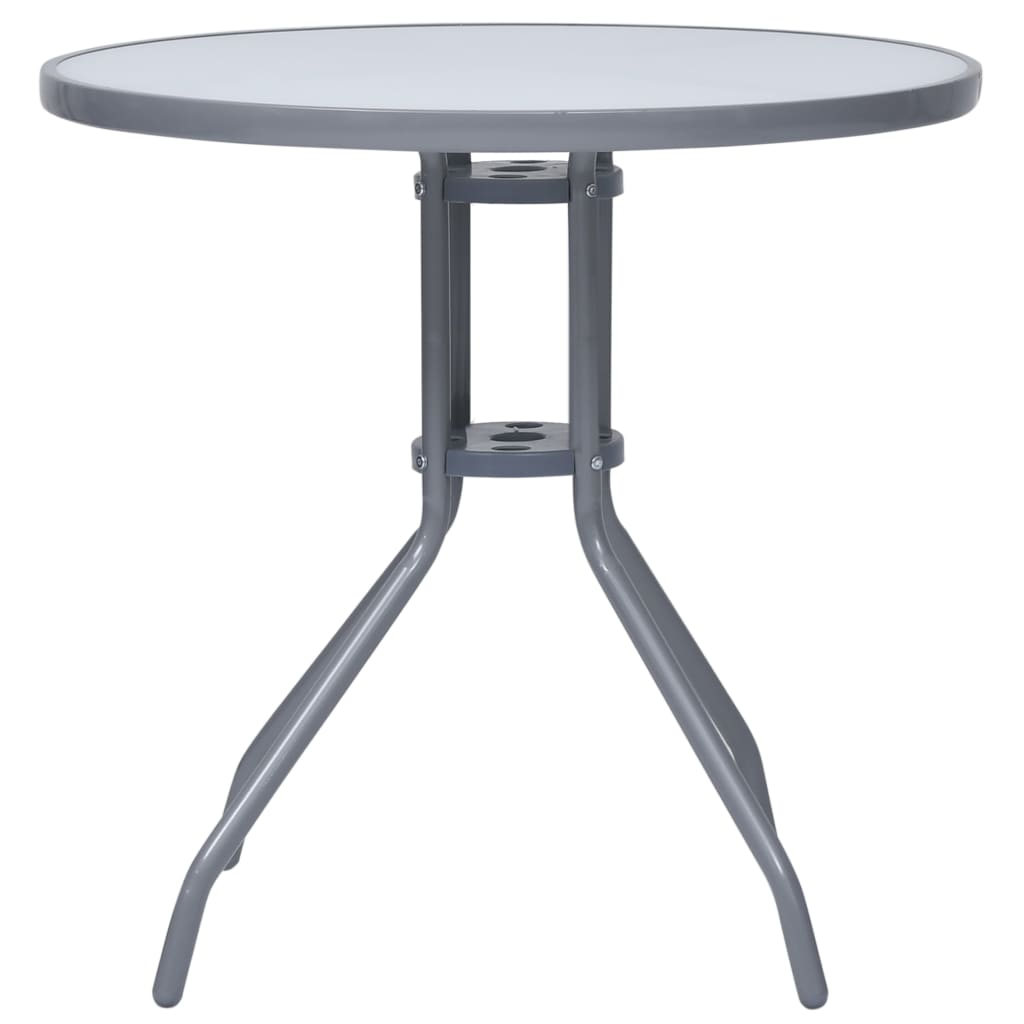 Matgrupp För Trädgården 5 Delar Aluminium Och Textilen