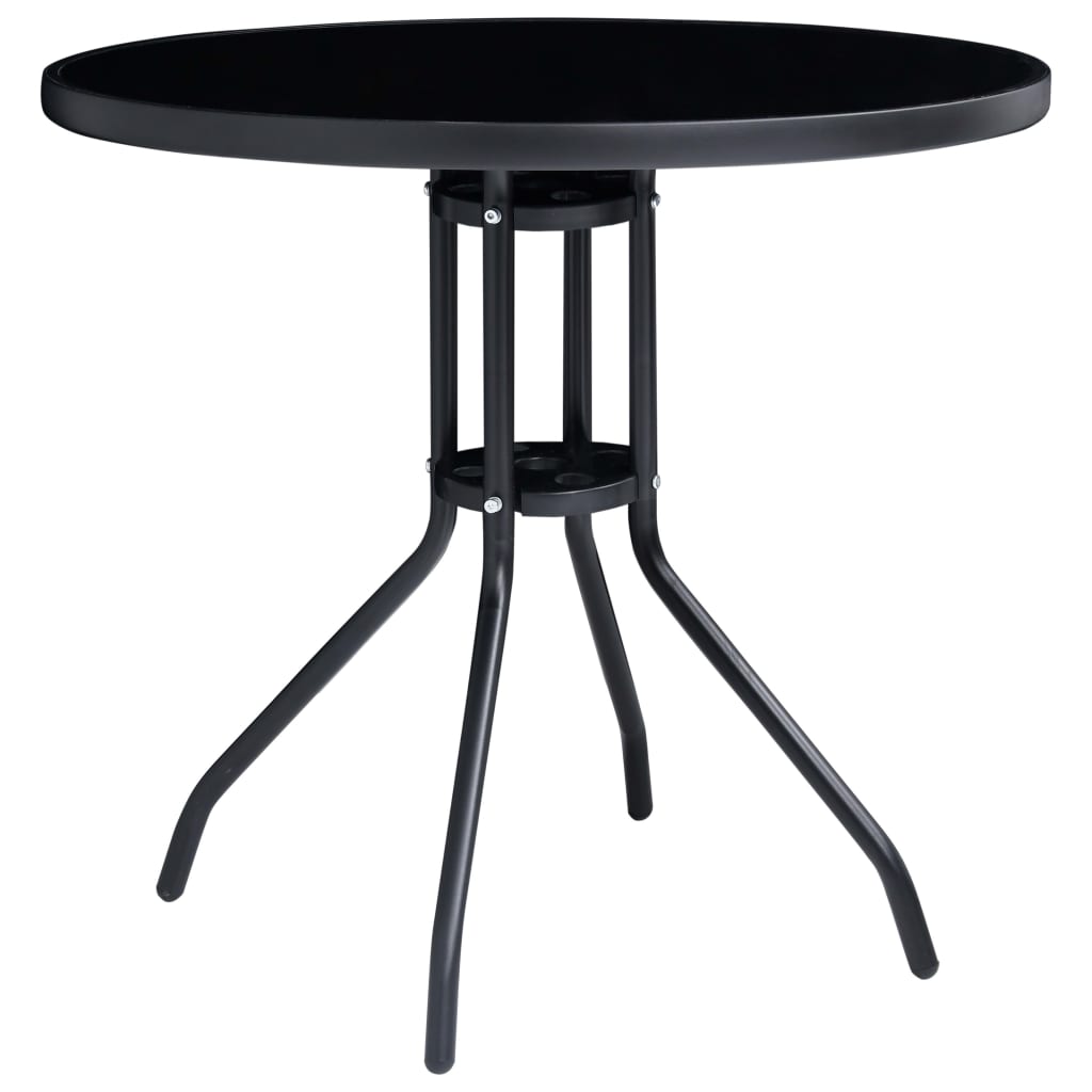 Caféset 5 Delar Svart Och Antracit