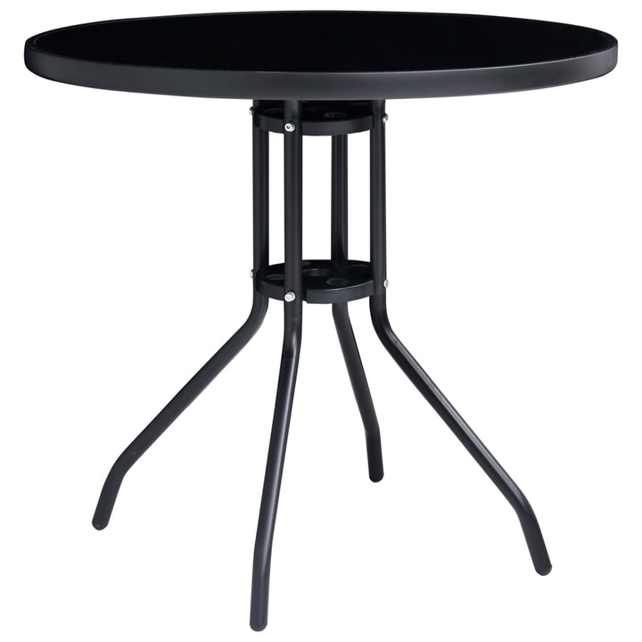 Caféset 5 Delar Svart Och Antracit