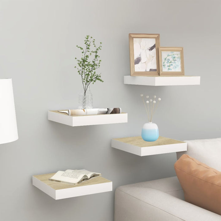 Svävande Vägghylla 90X23,5X3,8 Cm Mdf