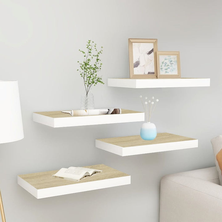 Svävande Vägghylla 90X23,5X3,8 Cm Mdf