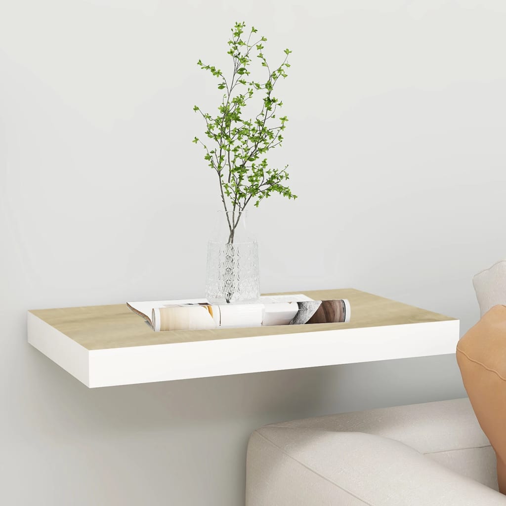 Svävande Vägghylla 90X23,5X3,8 Cm Mdf