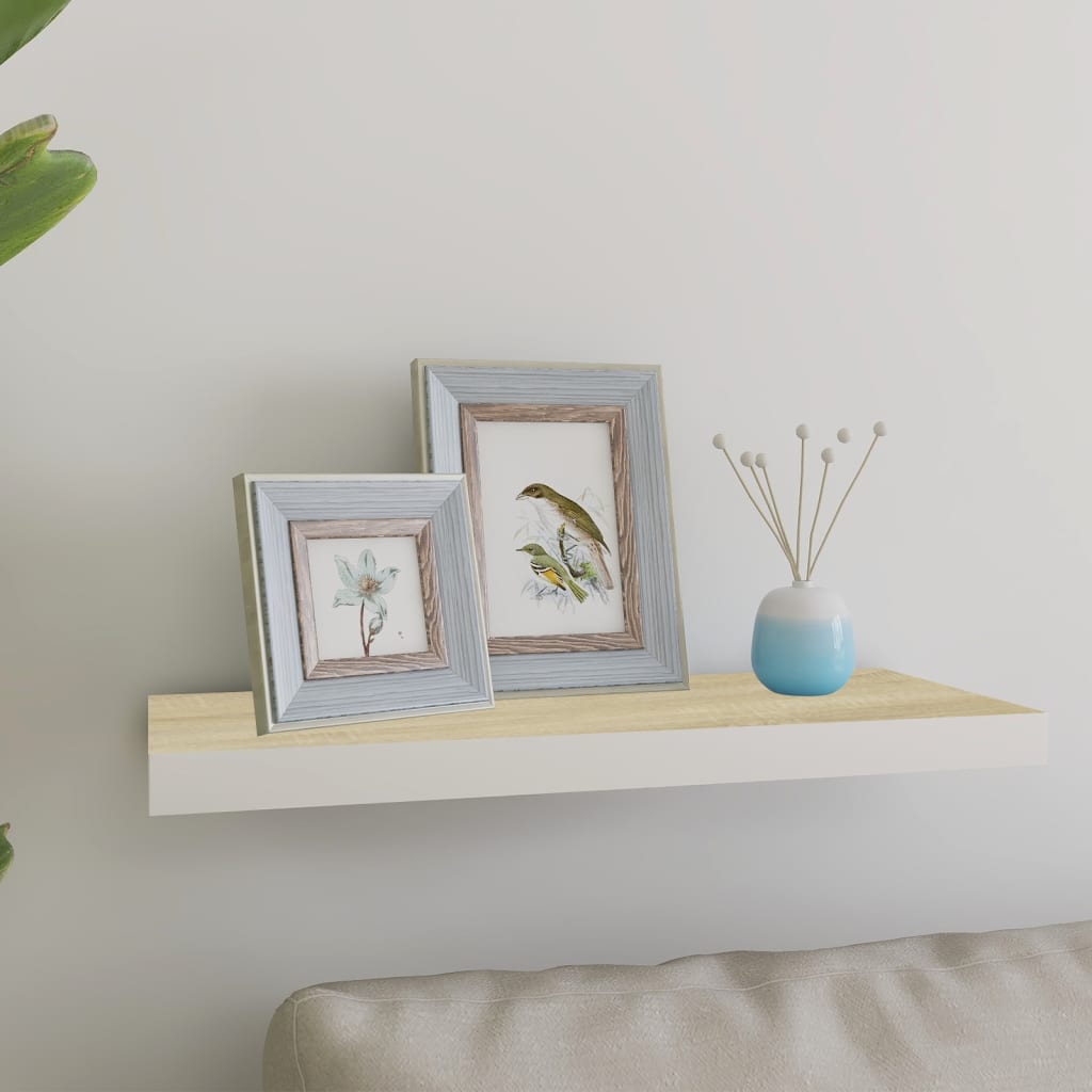 Svävande Vägghylla 90X23,5X3,8 Cm Mdf
