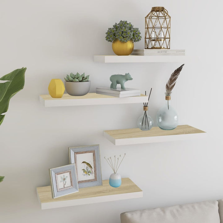 Svävande Vägghylla 90X23,5X3,8 Cm Mdf