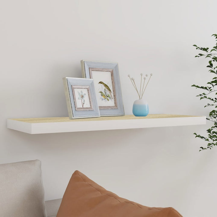 Svävande Vägghylla 90X23,5X3,8 Cm Mdf