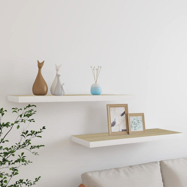 Svävande Vägghylla 90X23,5X3,8 Cm Mdf