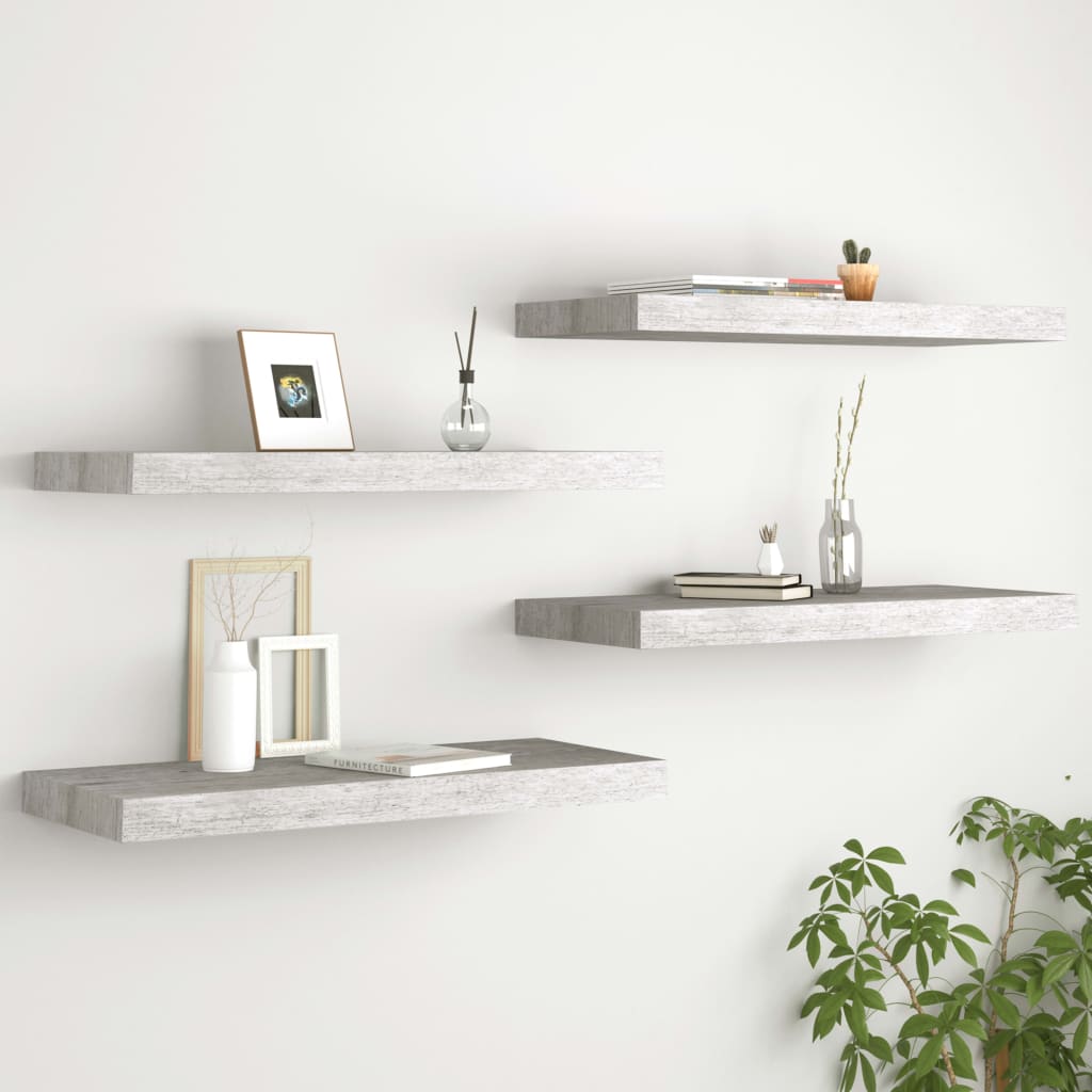 Svävande Vägghylla 90X23,5X3,8 Cm Mdf