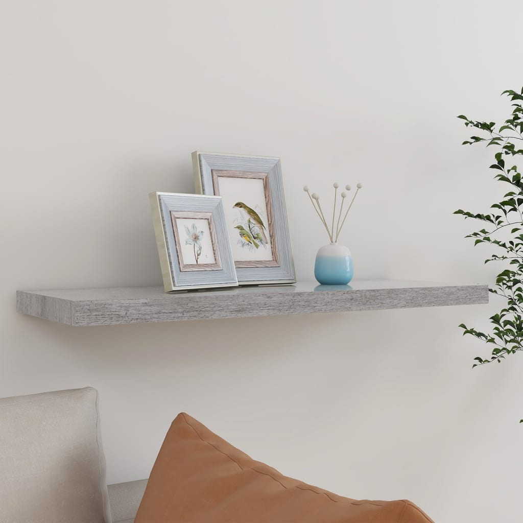 Svävande Vägghylla 90X23,5X3,8 Cm Mdf