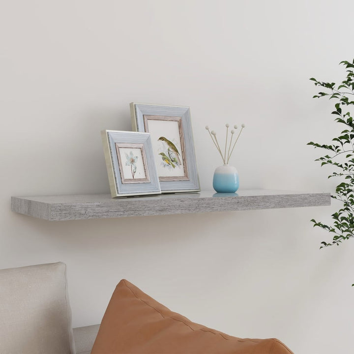 Svävande Vägghylla 90X23,5X3,8 Cm Mdf