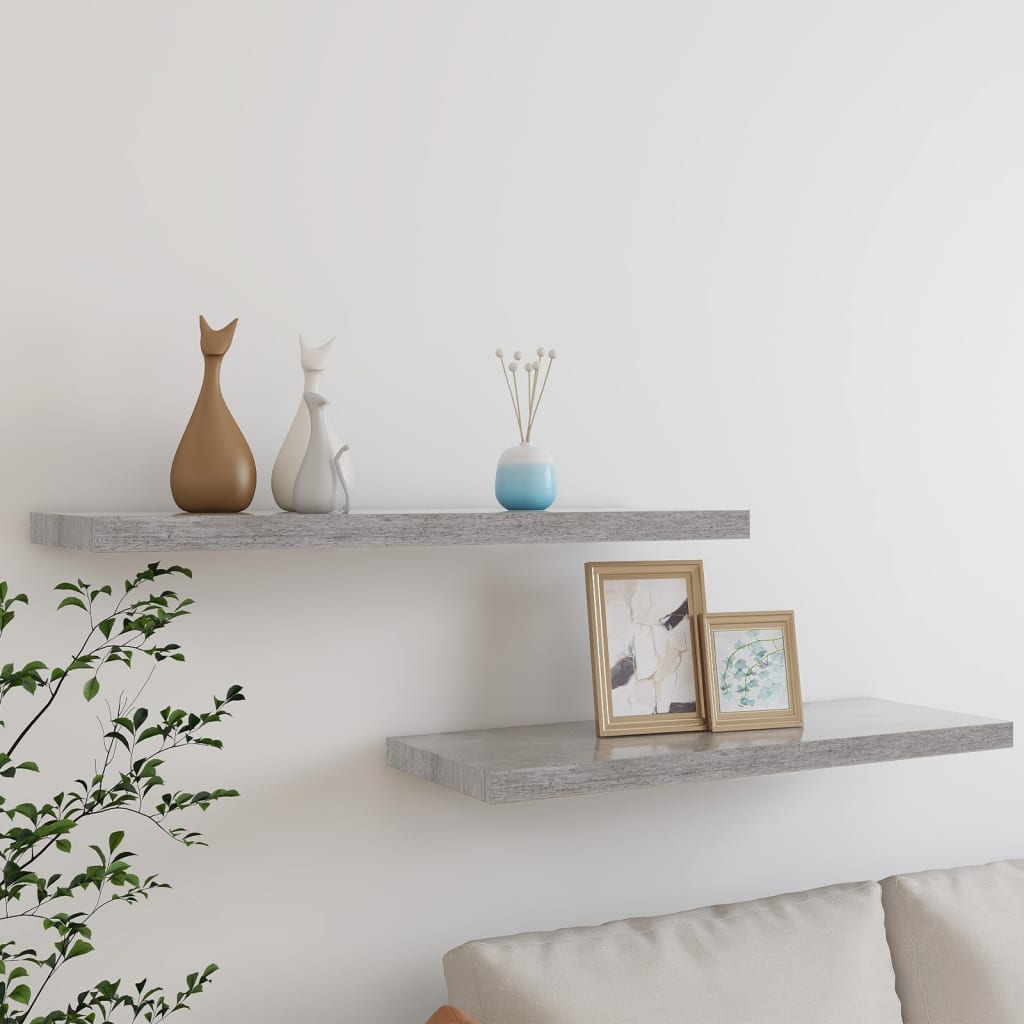 Svävande Vägghylla 90X23,5X3,8 Cm Mdf