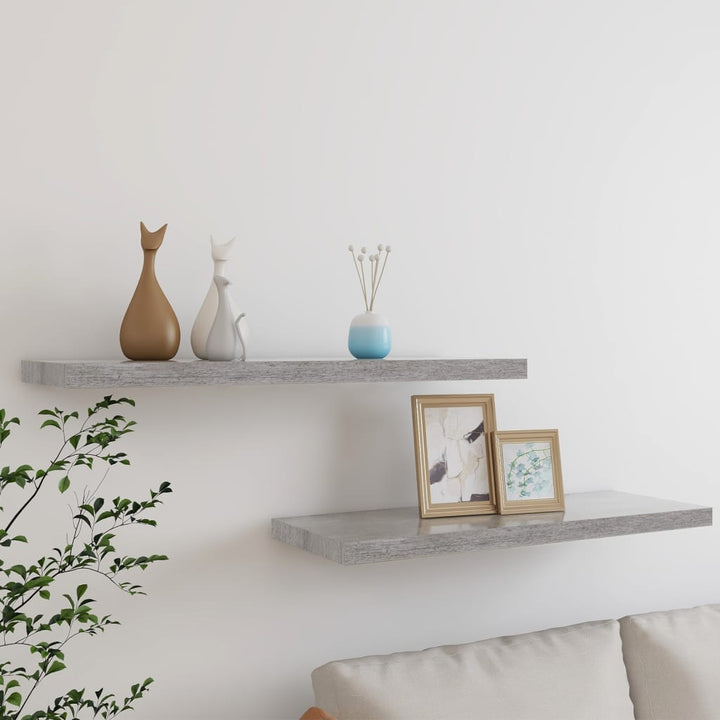 Svävande Vägghylla 90X23,5X3,8 Cm Mdf