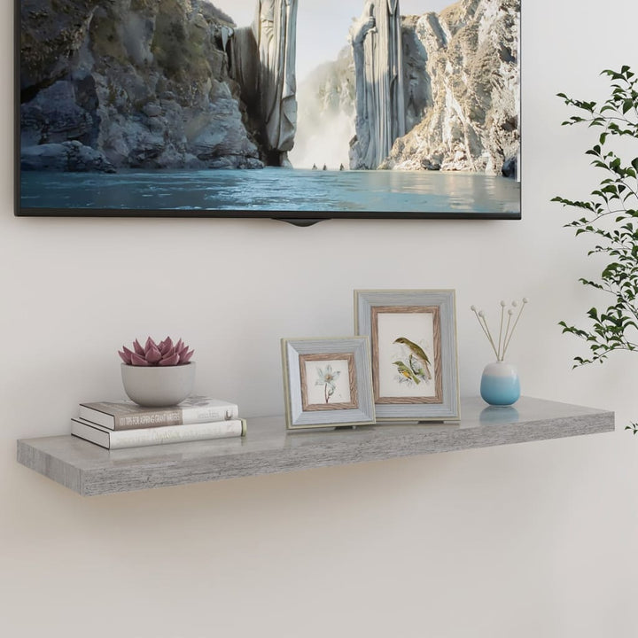 Svävande Vägghylla 90X23,5X3,8 Cm Mdf