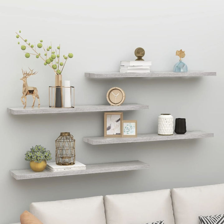 Svävande Vägghylla 90X23,5X3,8 Cm Mdf