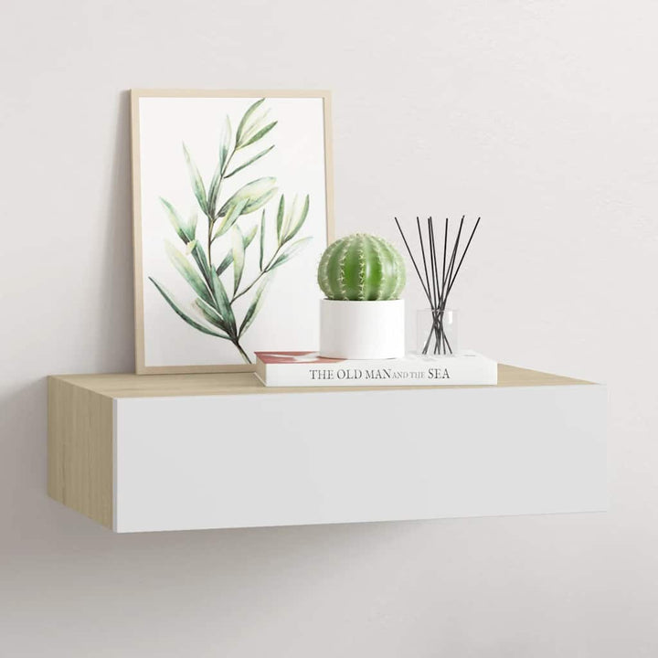Väggmonterad Låda 2 St 60X23,5X10 Cm Mdf