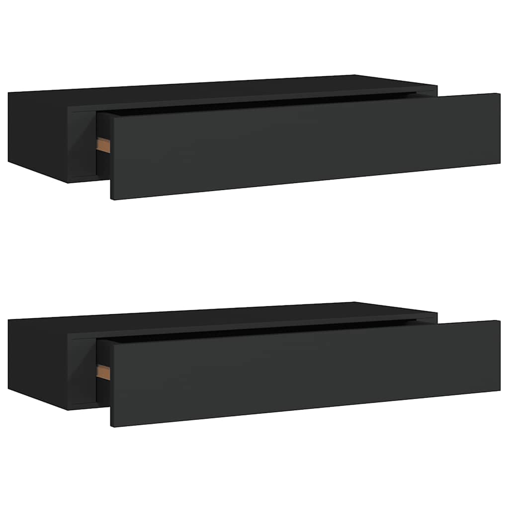 Väggmonterad Låda 2 St 60X23,5X10 Cm Mdf