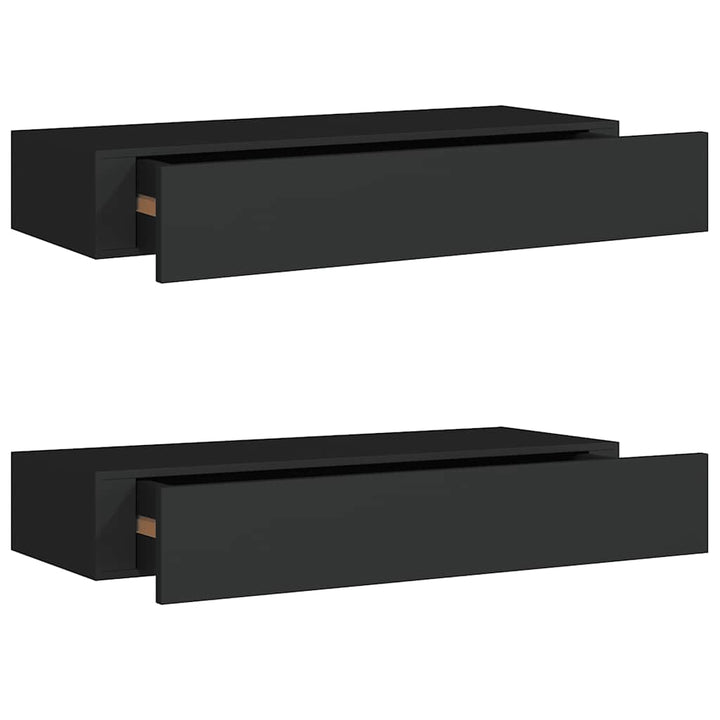 Väggmonterad Låda 2 St 60X23,5X10 Cm Mdf