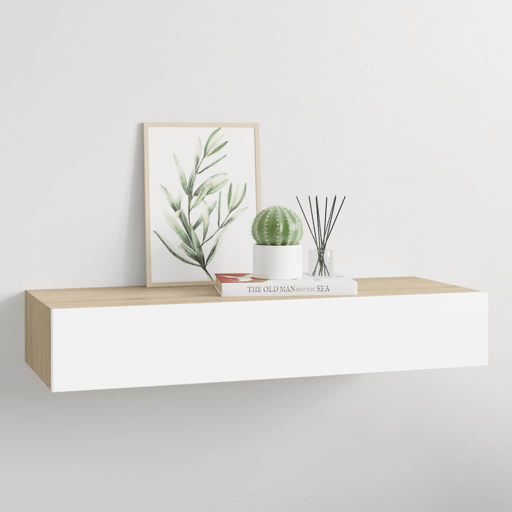 Väggmonterad Låda 2 St 60X23,5X10 Cm Mdf