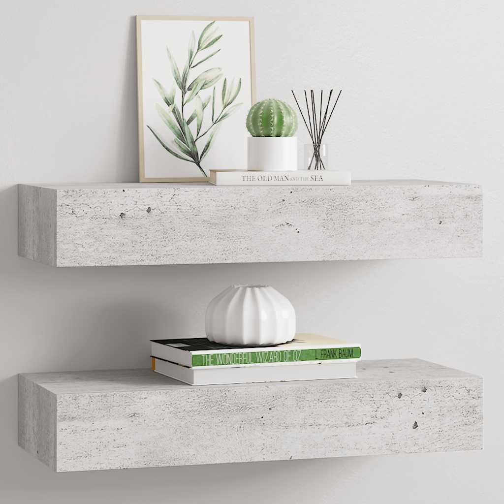 Väggmonterad Låda 2 St 60X23,5X10 Cm Mdf