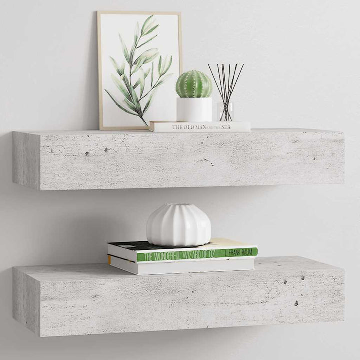 Väggmonterad Låda 2 St 60X23,5X10 Cm Mdf
