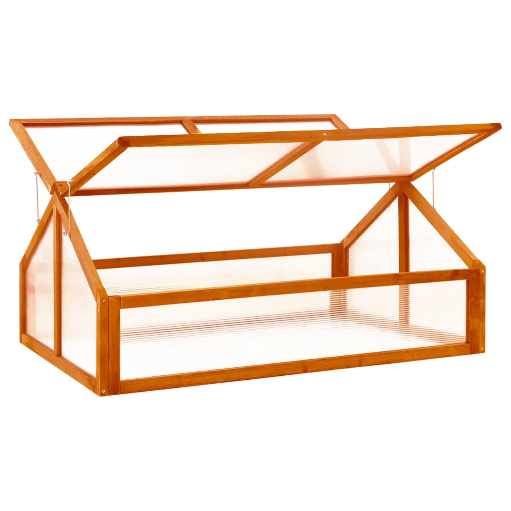 Växthus 114X80X50 Cm Granträ