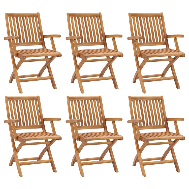 Hopfällbara Trädgårdsstolar 4 St Massiv Teak